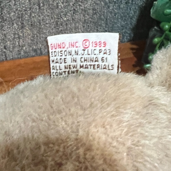 Vintage GUND Stuffed Animal Plush Toy 1989 Brown Elephant 6” NWOT - Picture 7 of 7